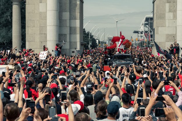 The Raptor during the Championship parade